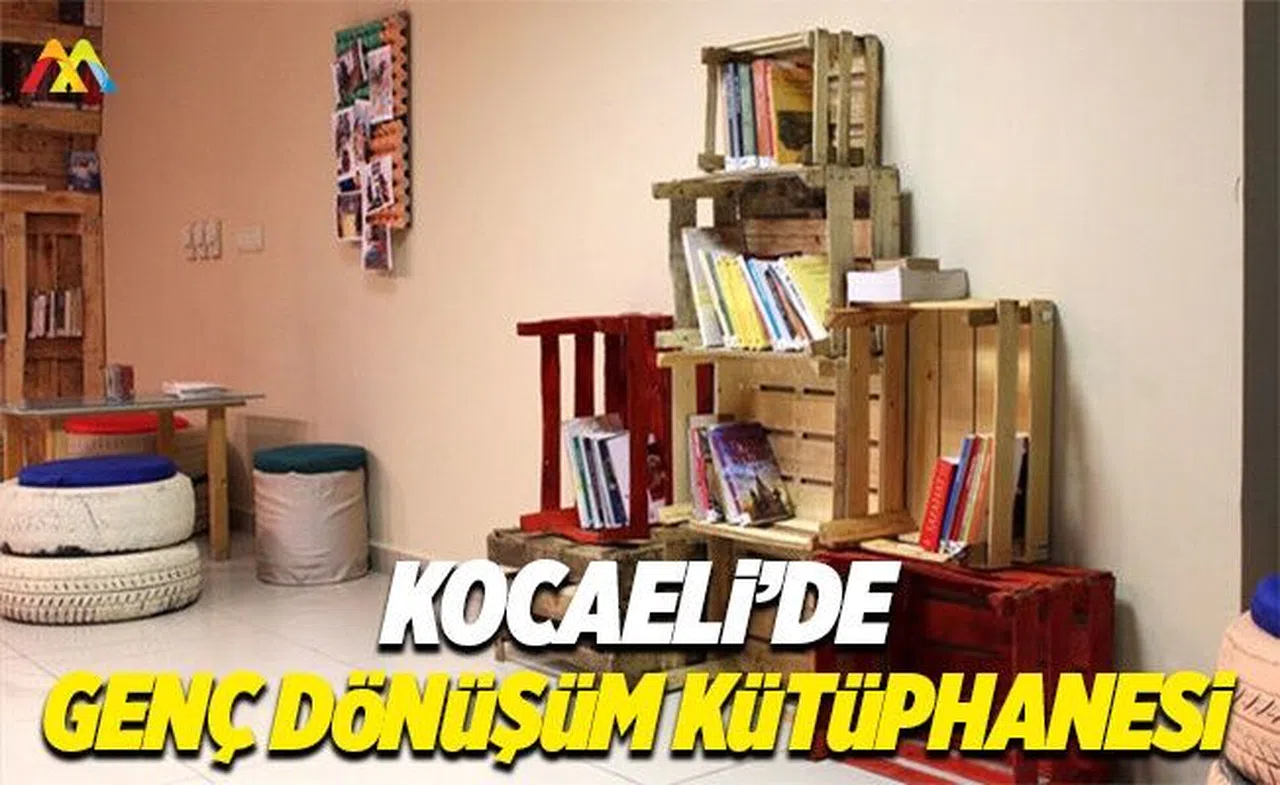Atık malzemelerden "Genç Dönüşüm Kütüphanesi"