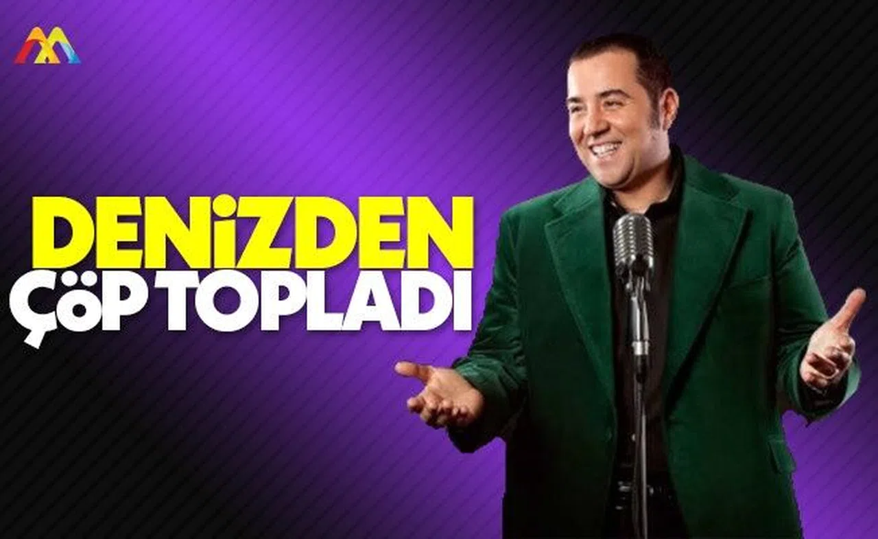 Dalgıç Ata Demirer denizden çöp toplarsa