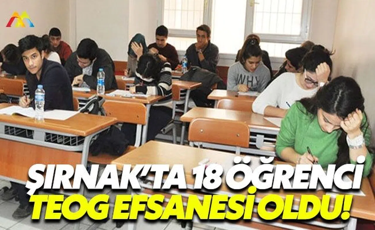 Şırnak'ta teröre inat TEOG birincisi oldular
