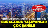 İstanbul'un En Yaşanabilir 5 Semti Belirlendi