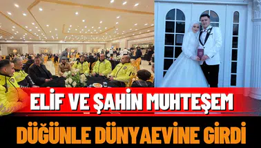 Elif ve Şahin, Isparta'da Görkemli Düğünle Evlendi