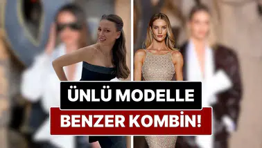 Serenay sarıkaya, paris moda haftası'nda rosie huntington-whiteley ile aynı tasarımı tercih ederek dikkatleri üzerine çekti mi?