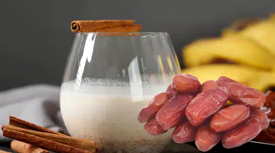 3 Günde 3 Kilo Verdiriyor! Karnı Düzleştiren Hurmalı Yoğurt Kürü