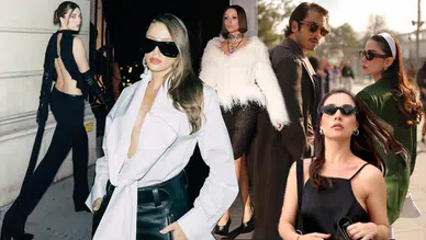 Türk Ünlüler Paris Moda Haftası'nda Şıklık Yarışına Katıldı