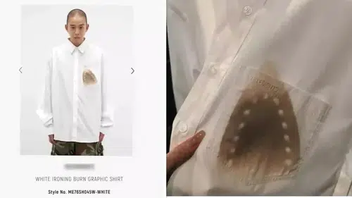 Ütü yanığı baskılı gömlek neden bu kadar pahalı? fiyatı dikkat çekiyor
