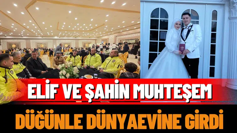 Elif ve Şahin, Isparta'da Görkemli Düğünle Evlendi