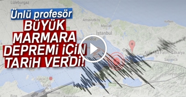 Büyük Marmara depremi için tarih verdi...